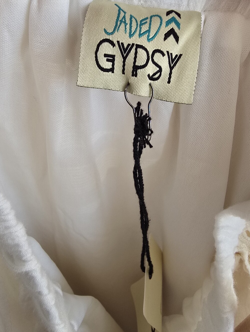 Jaded Gypsy Rare Feeling Skirt One Size Parchment Lace Patchwork NWT - Picture 6 of 7
